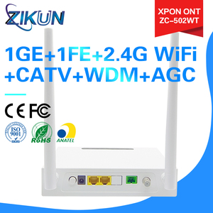Zikun marka ONU (FTTH) 1GE + 1FE + WIFI + CATV + WDM + AGC ile ZC-502WT XPON FTTH kullanımı için - Product Image 2