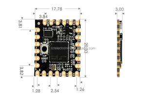 Raspberry Pi Pico timbro scheda di sviluppo foro RP2040-Core-A si basa sul processore dual-core RP2040 ufficiale - Product Image 2