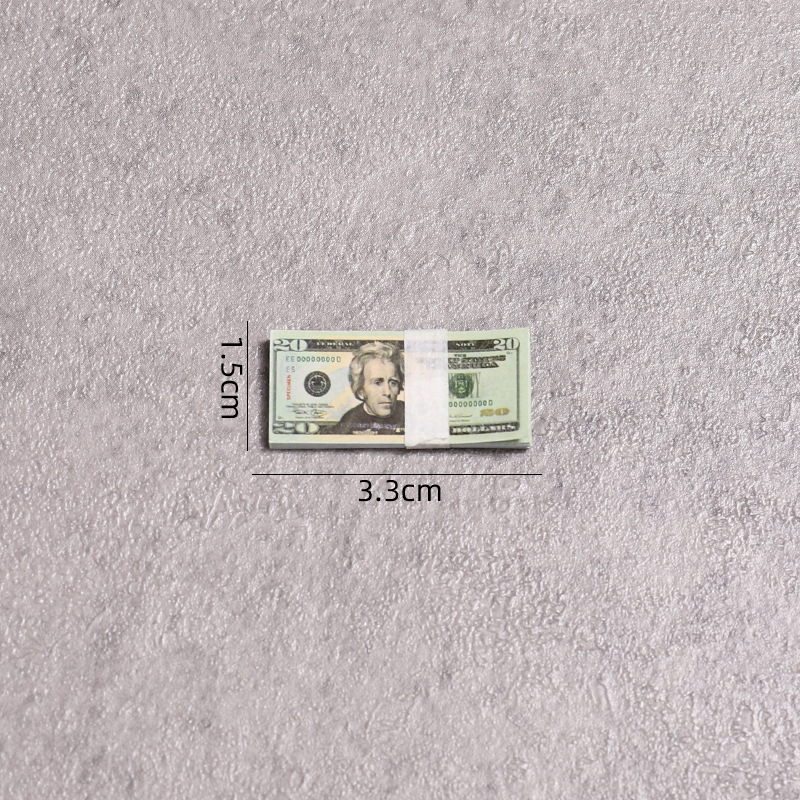 Mini billets de banque blancs - 2 pièces