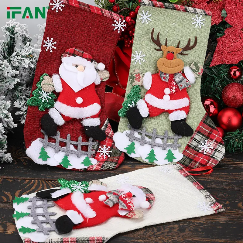 Хит продаж, Рождественский мультяшный узор, снеговик, рождественские украшения, кулон, подарок, рождественские носки