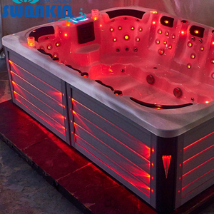 12 Personen <span class=keywords><strong>Embedded</strong></span> Whirlpool Bad Tube Big SPA Massage Outdoor Swim Spa Pool Outdoor Modern für Smart Controlled