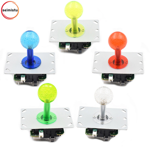 5V oyun salonu oyun makinesi aksesuarları çok renkli LED aydınlatmalı kristal oyun Joystick jetonlu oyunlar için ışıkları ile - Product Image 2