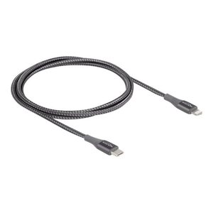 データと充電ケーブルUSB Type-CからLightningへiPhone iPadとiPodグレー1m MFi (91994328687) - Product Image 1