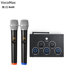 Wireless Microphone Home Karaoke Mixer <strong>Controller</strong> Receiver with DSP Mic Effect Digital Tone Control Optical <strong>Output</strong> for Sound Bar - Product Image 3