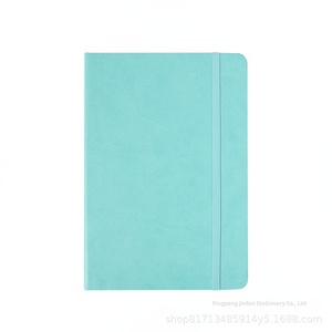 None A5 Leather Imitation Leather Strap <strong>Notebook</strong> Elastic Band Pu Office Printed Logo Diary <strong>Notepad</strong> Customization - Product Image 6