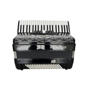 SEASOUND OEM 41-Key 120-Bass Chromatic Button Accordion 7+2 Registers Black Celluloid Wood Piano Keyboard Instrument JP2008 - Product Image 2