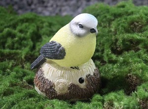 ตกแต่งบ้านดำเนินการแบตเตอรี่ Chirping เซ็นเซอร์เคลื่อนไหวนกเรซิ่นร้องเพลงนกที่มีตรวจจับการเคลื่อนไหวนำ - Product Image 5