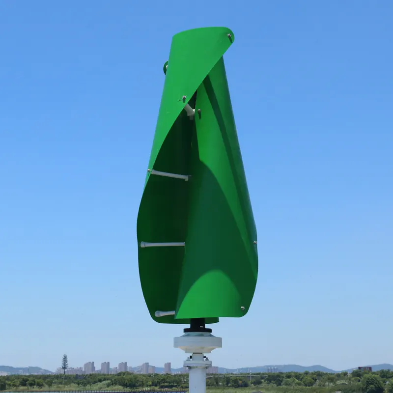 5KW Vertical Axis Wind Turbine 48V/96V tiếng ồn thấp thay thế hệ thống năng lượng Xoắn Ốc Máy phát điện gió