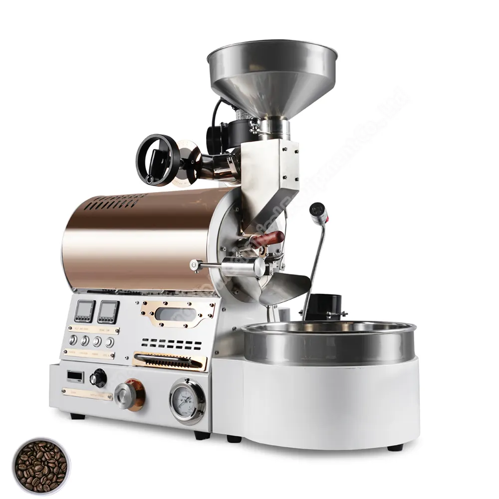 Mesin sangrai kopi komersial dari baja tahan karat untuk kopi Roaster pabrik industri