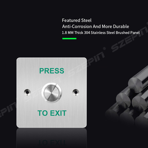 Premere e rilasciare l'interruttore del pulsante di uscita per il controllo degli accessi - Product Image 3