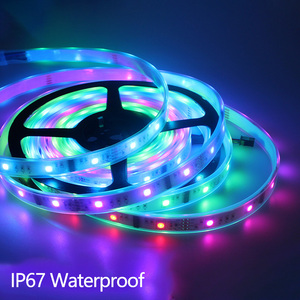 5m RGB Мечта Магия светодиодные полосы DC12V 6803 IC IP67 В комплект поставки одноцветной светодиодной ленты без защиты от воды 5050 SMD 150LED гибкий свет + 133 программа RF контроллер - Product Image 6
