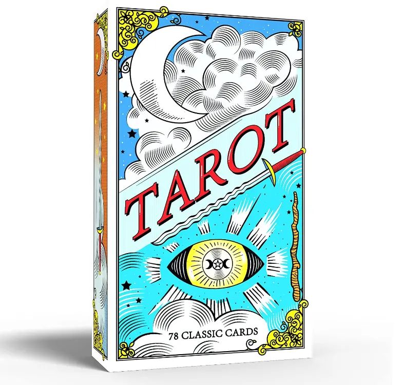 Mazzo di carte dei tarocchi per la lettura all'ingrosso con libro spagnolo carte oracolo in bianco