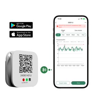 Bluetag th100 phổ biến thời gian thực Mini Bluetooth dữ liệu logger nhiệt độ và độ ẩm dữ liệu logger - Product Image 1