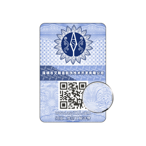 Drucken von fälschung sicheren Sicherheits etiketten QR-Code-Etiketten aufkleber Anti-Fake-Etikett QR-Code