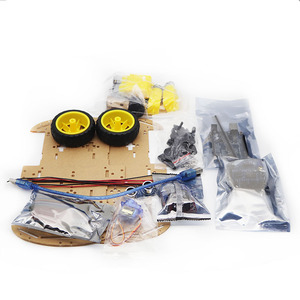 Smart Electronics Motor Smart Roboter Auto Chassis Kit Geschwindigkeit geber Batterie kasten 2WD Ultraschall modul für Arduino Diy Kit