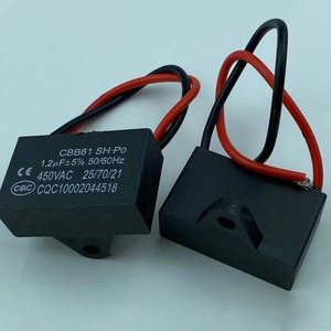 交流电容器2uf ~ 40uf 450v Cbb61双路电容器，带电线空调运行电容器中国制造商 - Product Image 6