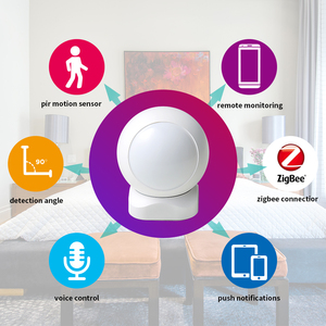 Tuya ZigBee-Sensor de movimiento PIR inteligente, Detector infrarrojo pasivo con batería integrada, alarma antirrobo de seguridad - Product Image 2