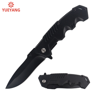 Yueyang tùy chỉnh 3Cr13 thép không gỉ gấp Pocket dao quá trình oxy hóa nhôm xử lý bán buôn Survival chiến thuật DIY OEM hỗ trợ - Product Image 1
