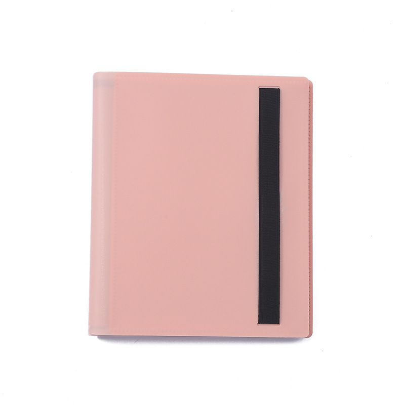 Pp Strap Type 4-Slot Card Album - Pink