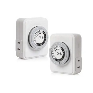 Presa remota spina Timer esterna, interruttore di controllo Wireless TESSAN con 2 prese con messa a terra, sensore di luce dal tramonto all'alba per String Li - Product Image 2