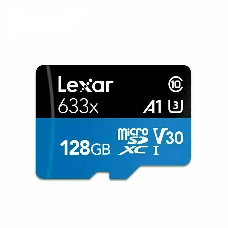 Scheda di memoria SD Lexar Micro TF ad alte prestazioni 633x128GB Lexar-633x C10 U3 V30 A1 A2 32GB 64GB 256GB 512GB per dispositivi mobili