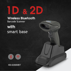 Syble Wireless 2D Barcode Scanner with Stand Auto <strong>Scanning</strong> 2D <strong>QR</strong> <strong>Code</strong> Cordless PDF417 Price Scanner XB-6266MBT - Product Image 2