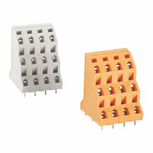 Wanjie PCB <strong>Spring</strong> <strong>Terminal</strong> <strong>Block</strong> Triple Row 7.5/7.62mm Screwless <strong>Terminal</strong> <strong>Block</strong> - Product Image 1
