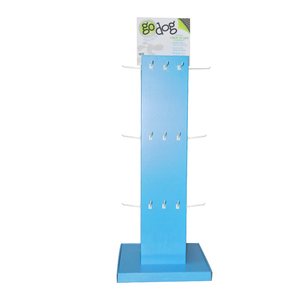 Benutzer definierte 4-seitige rotierende Haken Display Regal Einzelhandel Hund Leine Papier Display Racks Pet Toy Wellpappe Display Stand - Product Image 2