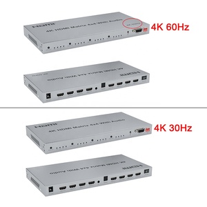High Quality Ultra HD 18Gbps HDMI2.0 Switch 4 in 4 Out <strong>HDMI</strong> 2.0 Matrix 4K 60Hz 30Hz <strong>HDMI</strong> 4x4 Matrix <strong>HDMI</strong> With IR Remote Control - Product Image 2