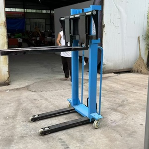 Piccolo carico manuale di alta qualità e Pallet Stacker 1 tonnellata a spinta a mano macchina Pallet Stacker - Product Image 3