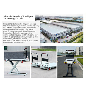 Portable Folding Hydraulic Handcart Electric On-Board Handling for <strong>Loading</strong> <strong>Unloading</strong> Flatbed Truck OEM Customizable <strong>Platform</strong>
