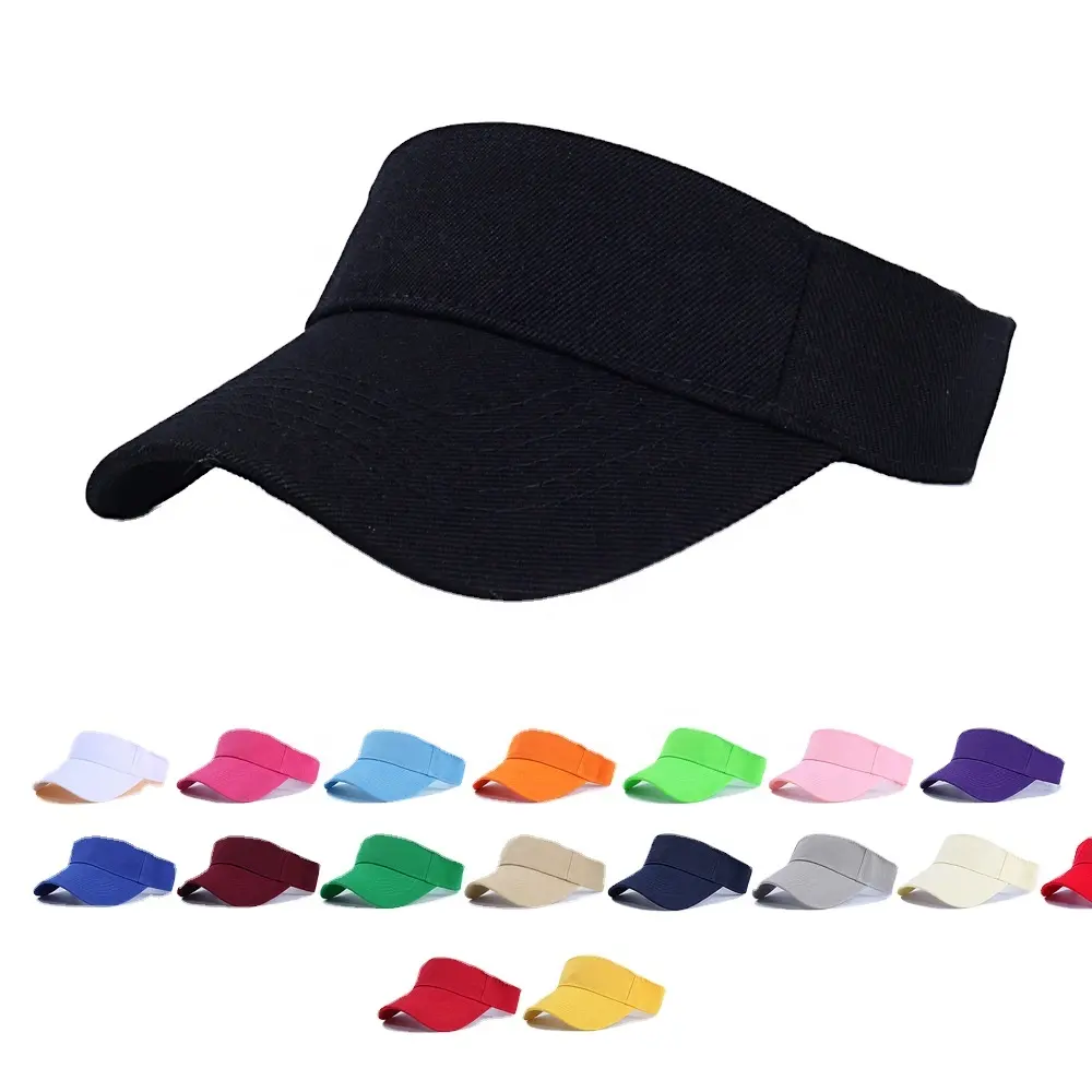 Plaj güneş şapkası spor yetişkin unisex düz renk ayarlanabilir golf geniş ağız siperlikli şapka