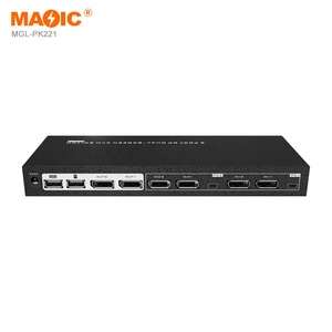 4K 60Hz DP Pantalla dual Kvm Switch Monitor dual KVM DP Switch 2 en 2 salidas Interruptor de video para computadora portátil Pantalla TV - Product Image 3