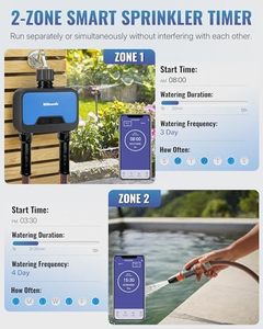 WiFi Sprinkler Timer 2 Zone 2 Prese Smart Garden Dose Timer Sistema di Irrigazione Automatica APP Controllo Modalità Nebbia Pioggia - Product Image 4