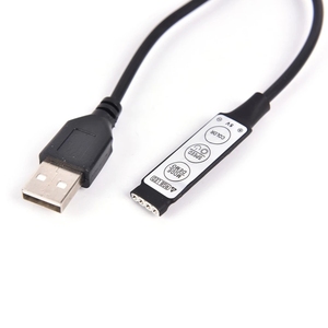 USB LED RGB Controller Mini 3Key telecomando Dimmer per striscia LED RGB 5V - Product Image 2