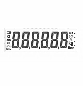 Schermo Lcd personalizzato segmento LCD TN STN VA monocromatico 4/5/6 cifre Display LCD per bilancia elettronica - Product Image 6
