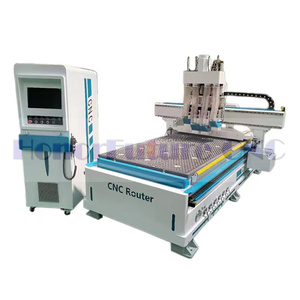 Enrutador Cnc 3D Máquina de carpintería 4 cabezales Enrutador Cnc de madera de 4 ejes Máquina de corte Cnc de madera de husillos múltiples con 4 cabezales - Product Image 1