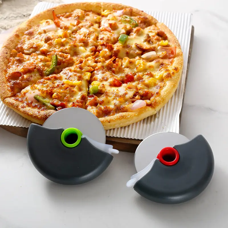 Manjia Hàng Bán Chạy Dụng Cụ Cắt Rau Bánh Pizza Tròn Đa Năng Chất Lượng Cao Nhà Bếp Có Tay Cầm ABS