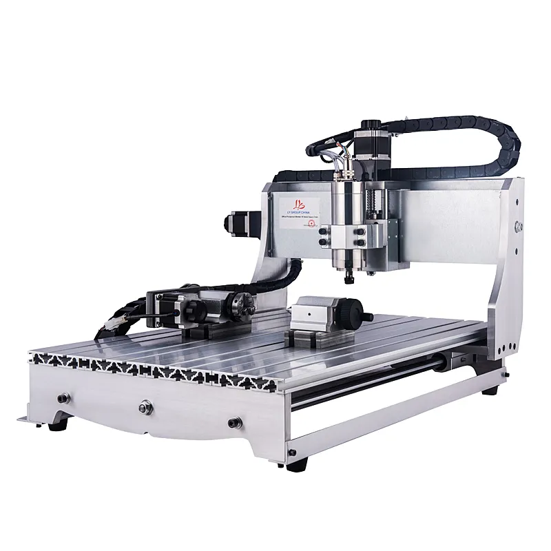 Mini 6040/4060 CNC Router Metal Aluminium Gold Cutting and Engraving Carving Machine 4 Axis 800W Water Cooling Spindle Equipment