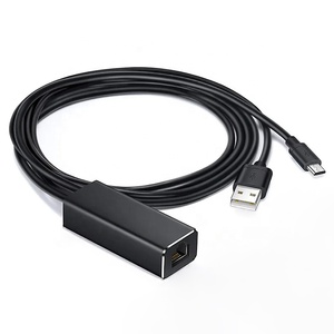 带电源的10/100Mbps以太网适配器Micro USB至RJ45 Lan以太网网卡适配器电缆 - Product Image 1