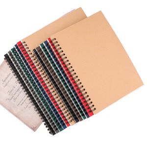 Wholesale Promotional A5 B5 Plain Brown Spiral <strong>Notebook</strong> Thermal Binding Student <strong>Exercise</strong> Book for School Use - Product Image 4