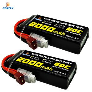 PONFLY 60C 2000mAh 3S 11,1 V 7,4 V 14,8 V Hochleistungs-RC-Auto-Lithium batterie 2S 4S Wiederauf ladbarer RC-Boot-Lipo-Akku - Product Image 1
