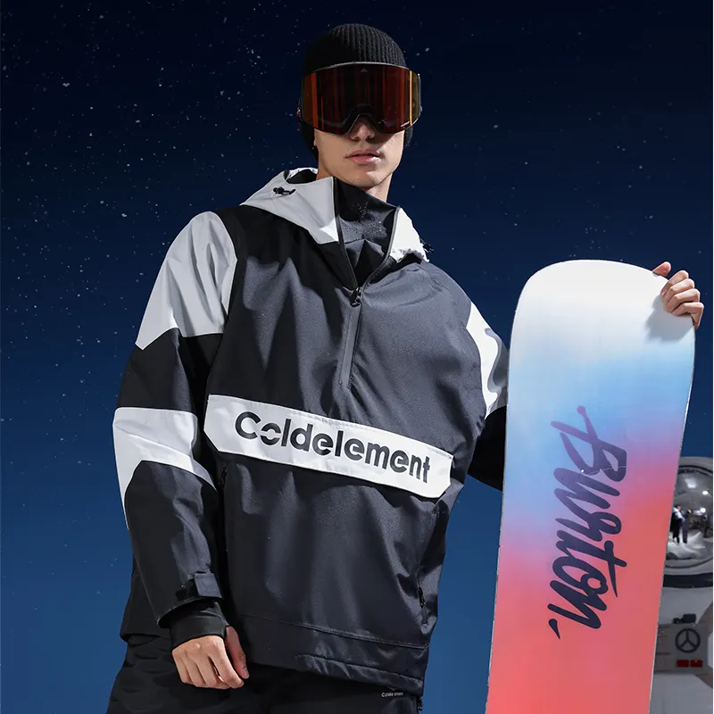 HXF01 2023 Inverno Outdoor Ski & Snow Wear 4f Casacos de esqui leves para homens Sportswear 100% Poliéster Adultos Terno impermeável