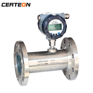 24V DC LWQ con reborde mini generadores de vapor Digital Industrial de Gas natural de la turbina medidor de flujo con 4-20ma de salida de impulsos de amoníaco - Product Image 1