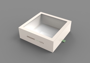Logo personalizzato estrae il cassetto di imballaggio in carta scatola rettangolare con finestra aperta per estensione per capelli scatola regalo di lusso