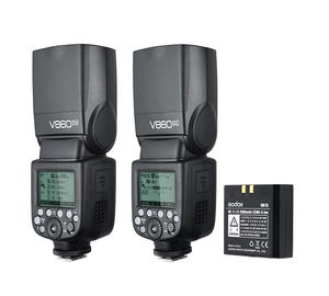 Godox V860II 2 4g无线E TTL II Li相机闪光灯电源电池时间颜色重量