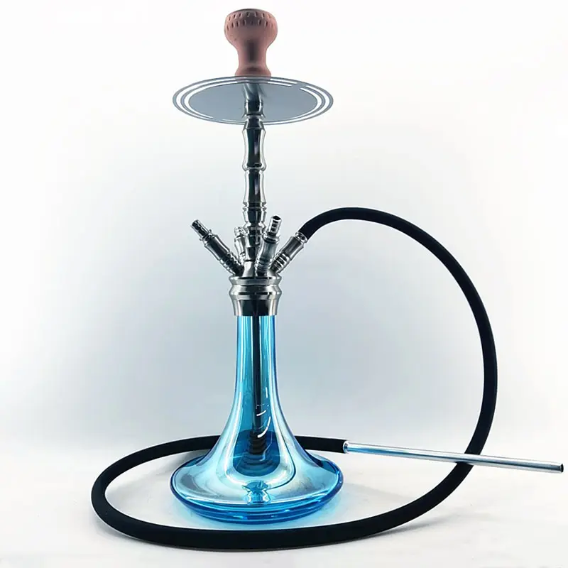 Ucuz toptan cam Hubbly Shesha taşınabilir nargile lezzet kalem nargile seti With_Accessories