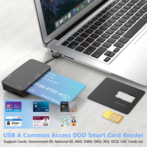 Süper hız 6 in 1 USB A CAC ortak erişim kartı ATM IC kimlik SIM kart MS + M2 + SD/TF2.0 bellek kart okuyucu Windows Linux için - Product Image 4