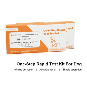 IClean使い捨てCDV犬用テストキット犬用Distemperウイルスペット診断用急速抗原テスト獣医用 - Product Image 2