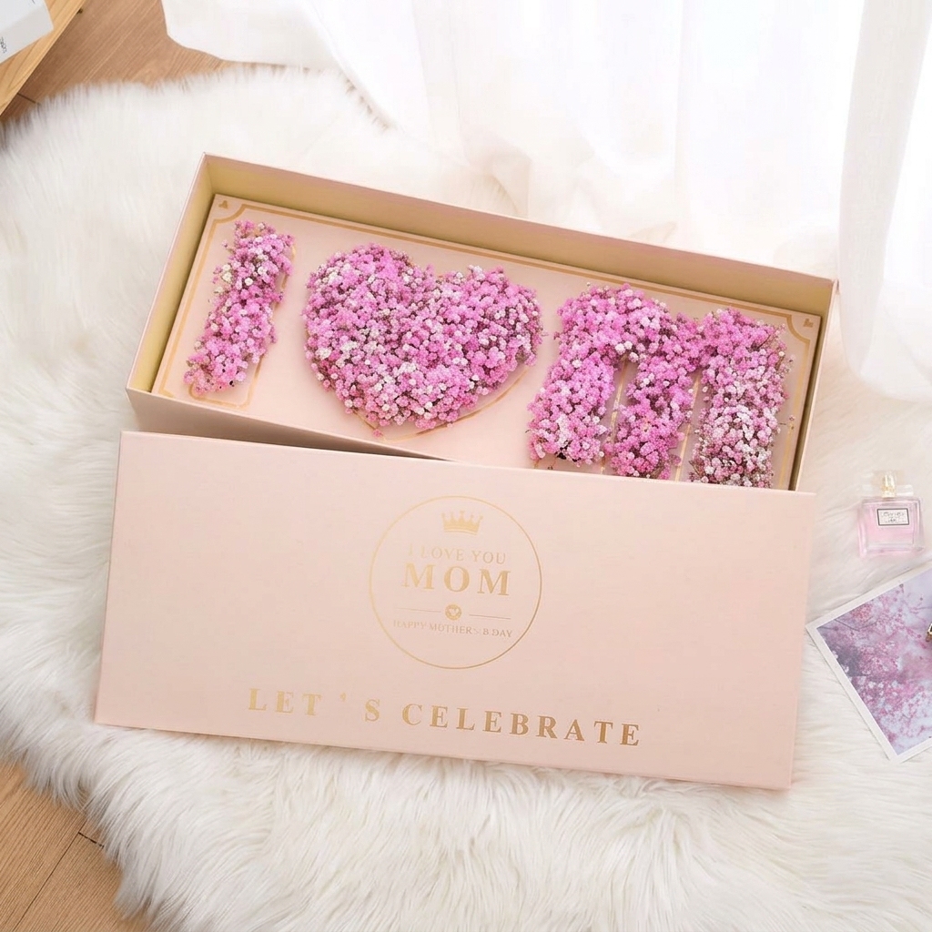 Caja M rosa